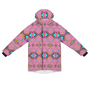 Rite of Passage Pink Unisex Sherpa Lined Hooded Coat