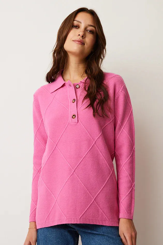 Sabrina Polo Collar Tunic