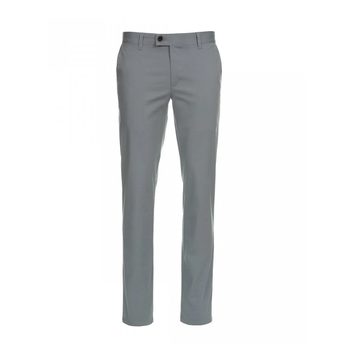 Sharkskin Grey Cotton Stretch Chinos