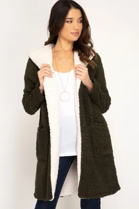 Sherpa Hooded Coat