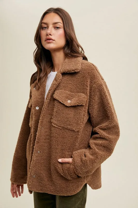 Sherpa Jacket - Chocolate