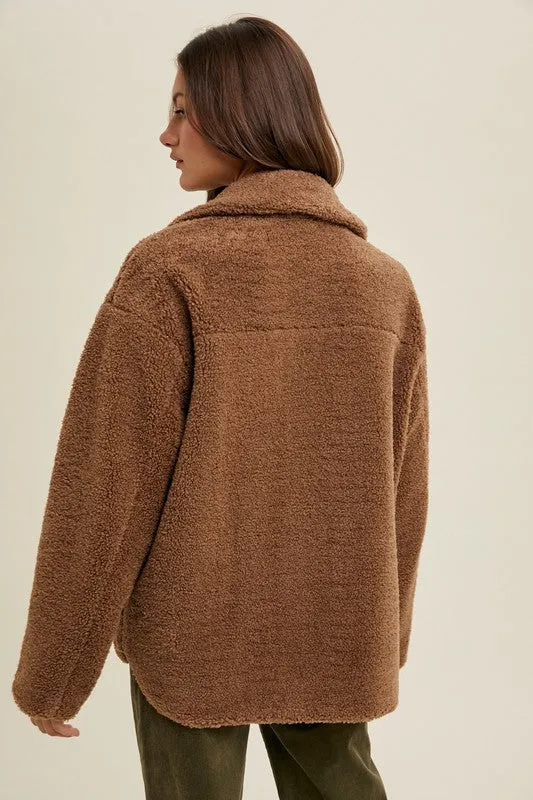 Sherpa Jacket - Chocolate