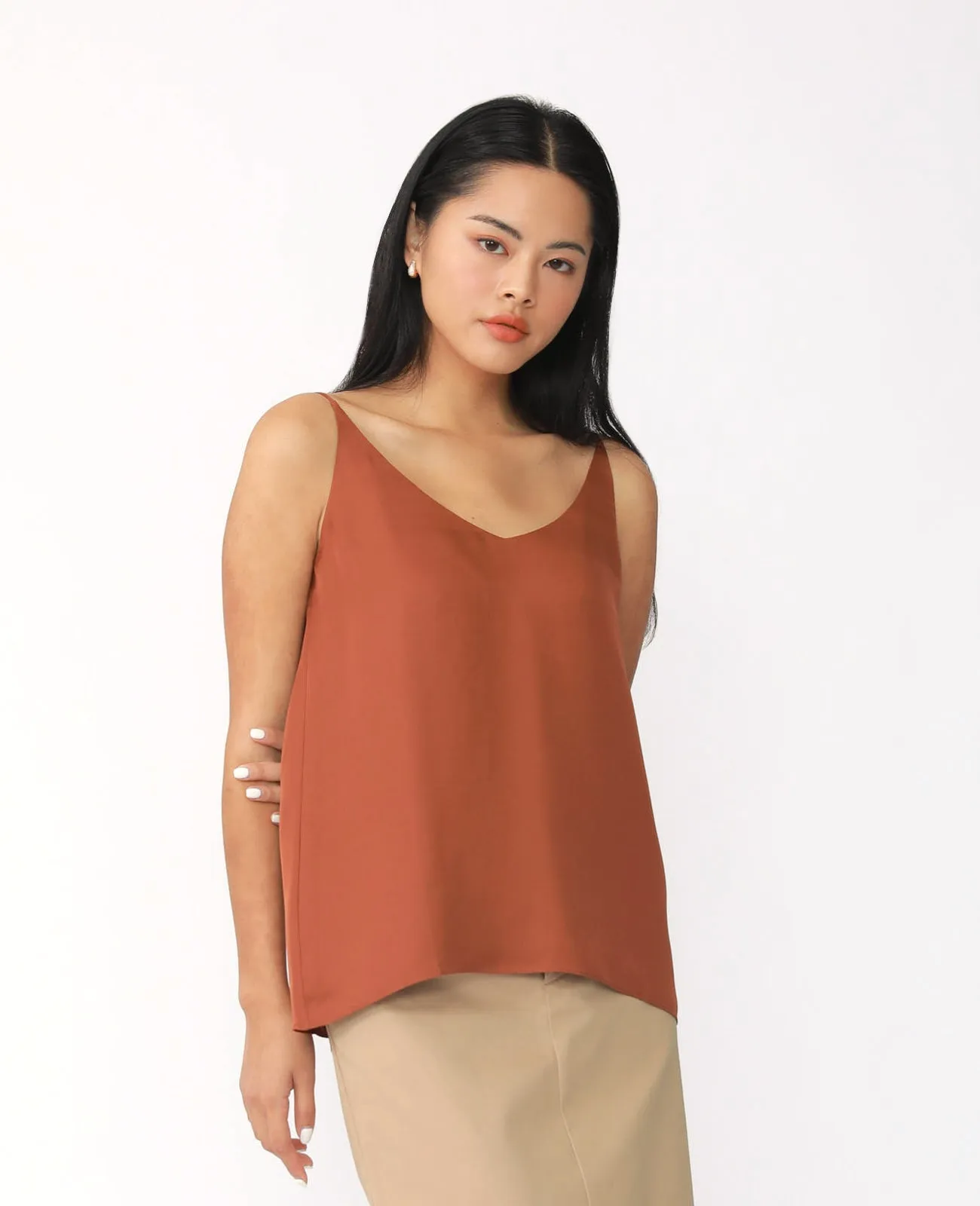 Silk Signature V-neck Camisole