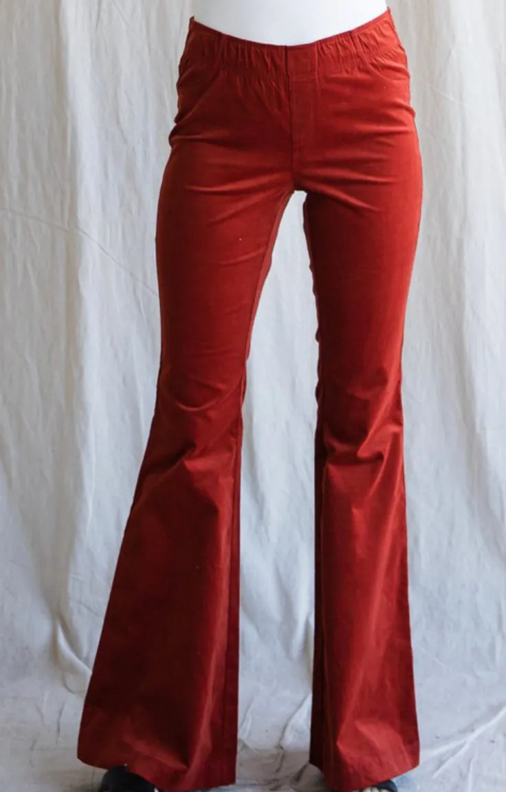 Simplicity Brick Corduroy Flare Pants