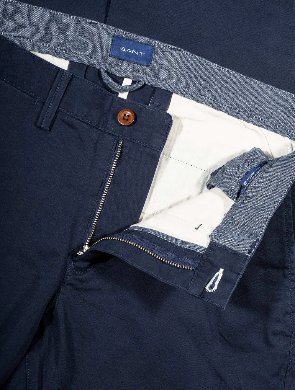 Slim Fit Twill Chinos Marine