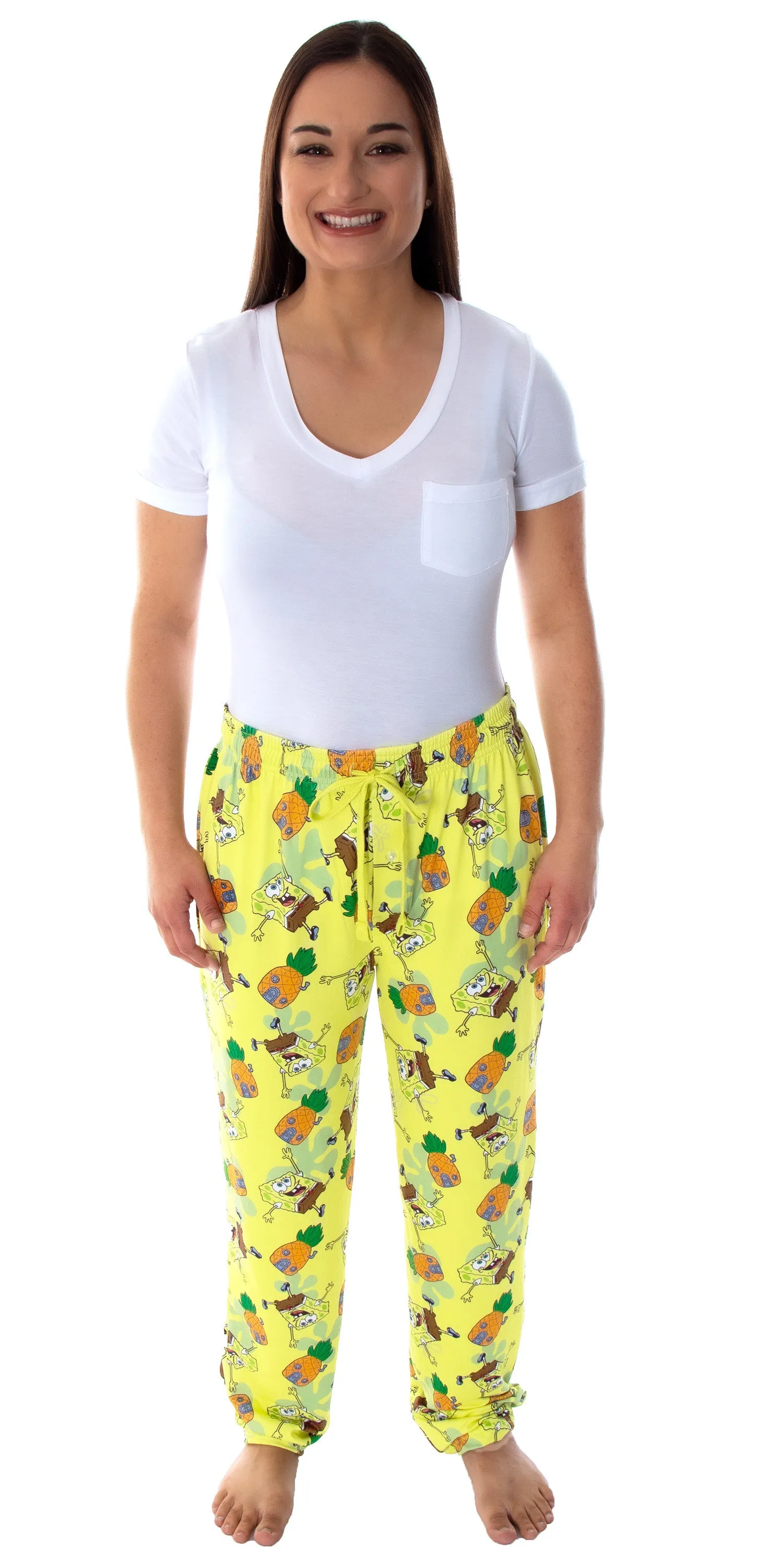 SpongeBob SquarePants Men's Pineapple House Adult Lounge Pajama Pants
