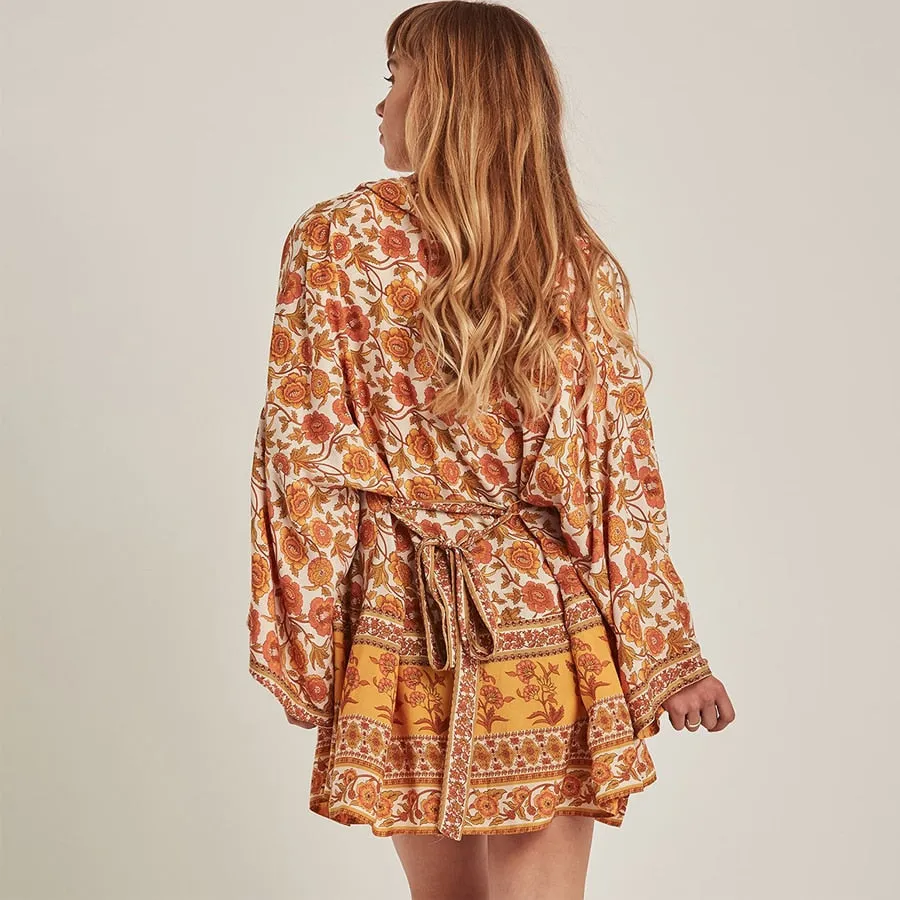 Spot of Sunshine Kimono Duster and Mini Dress