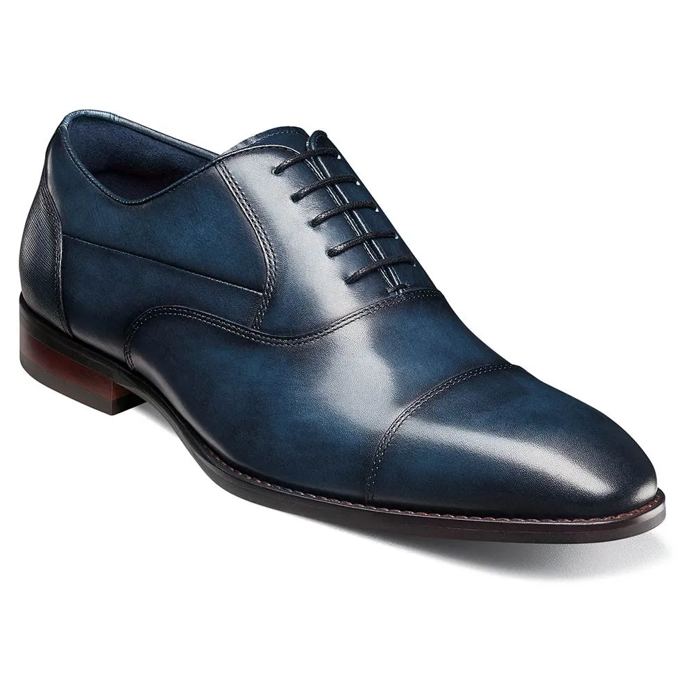 Stacy Adams Kallum Navy Cap Toe Oxford Shoes