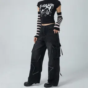 Star Halloween Edge Raw Pants