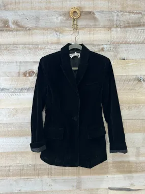 STE Harlow Velvet Blazer in Black