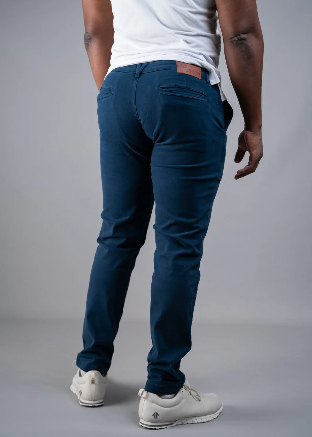 STRAIGHT FIT TOUGH CHINOS - DEEP BLUE