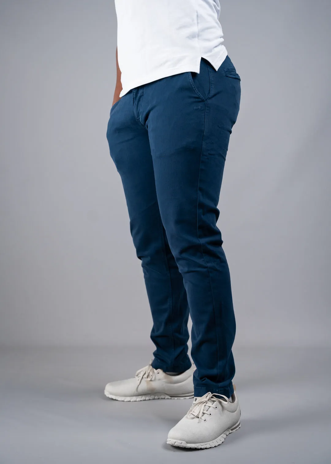 STRAIGHT FIT TOUGH CHINOS - DEEP BLUE