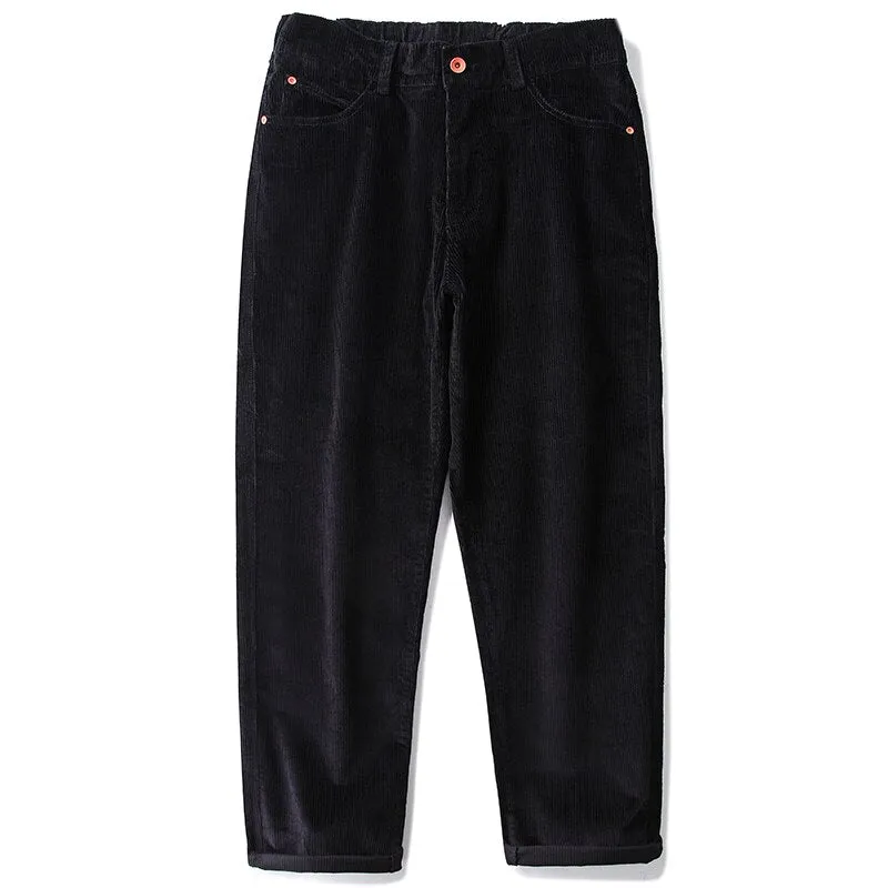 Straight Leg Corduroy Trousers