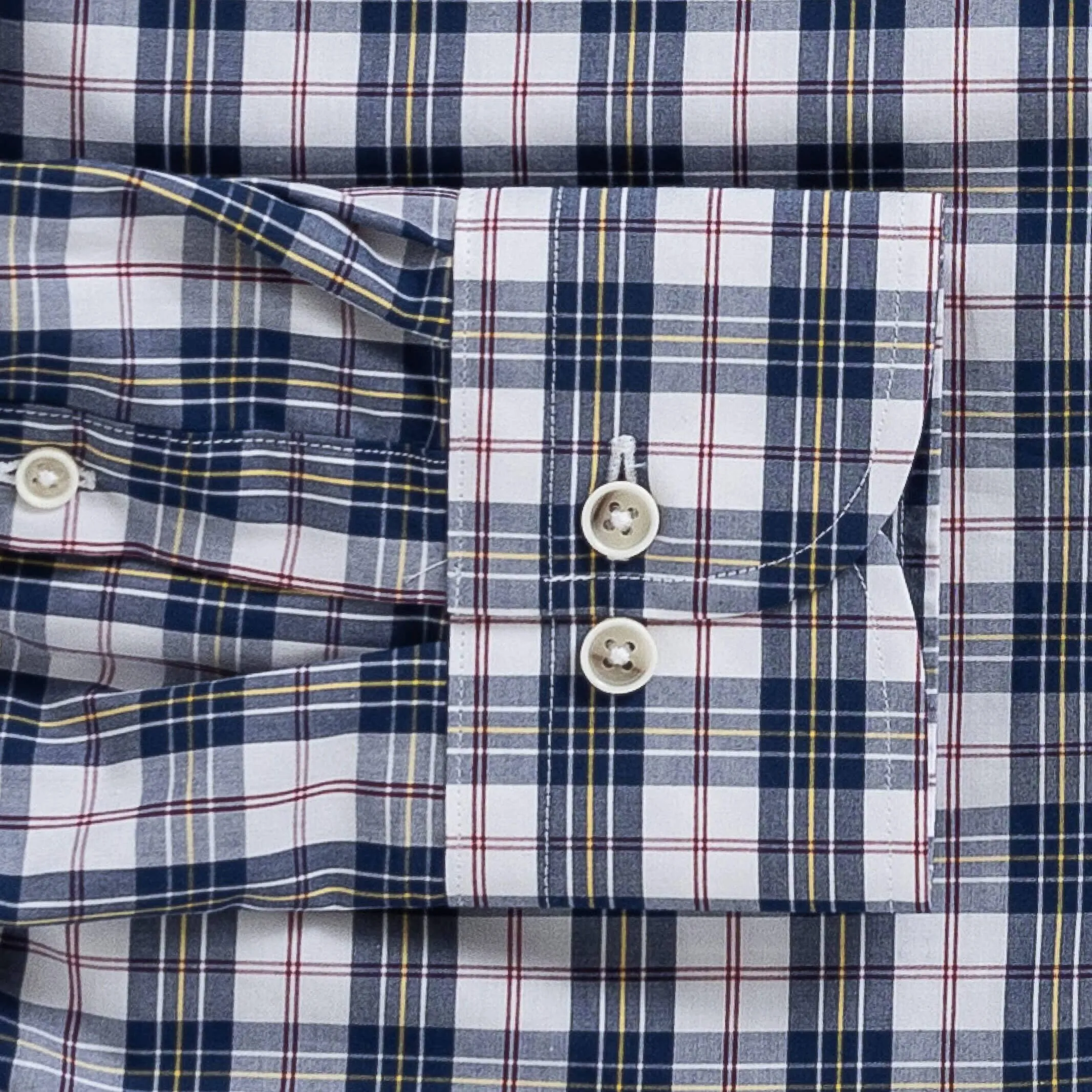 The Navy Bennet Plaid Casual Shirt