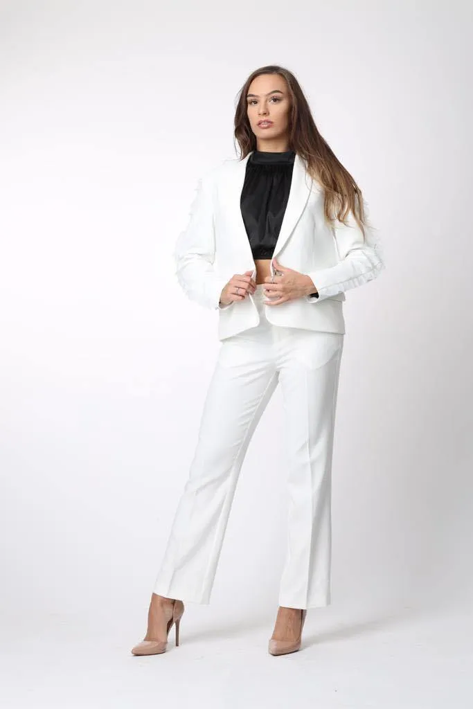 The Power Suit Blazer in White