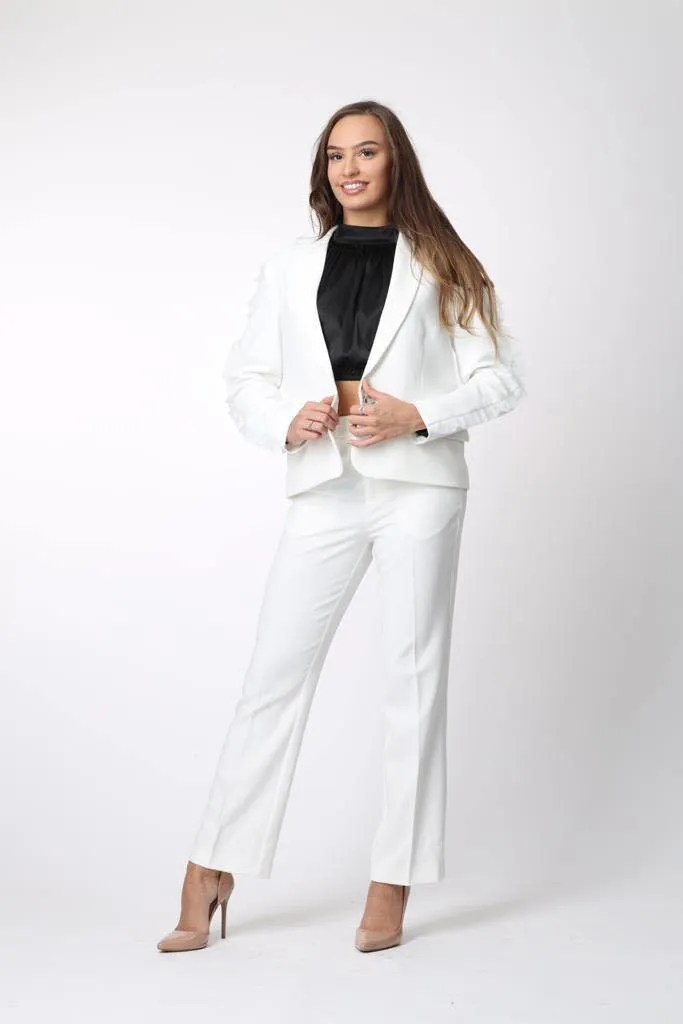 The Power Suit Blazer in White