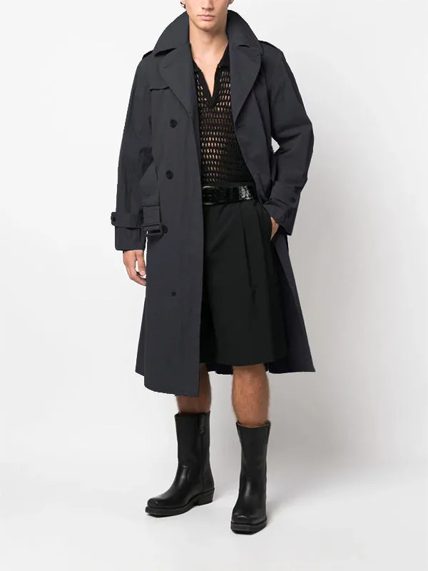 Trench Coat - Black/washed