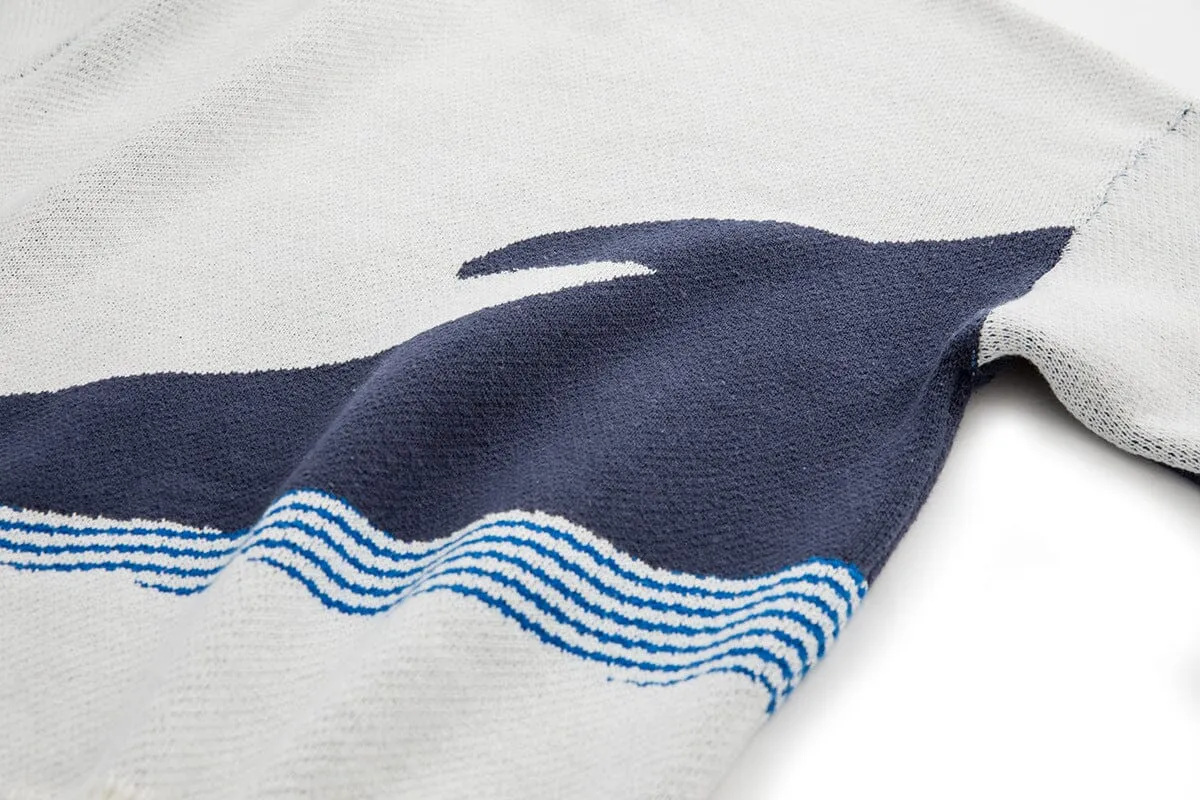 Trendy Whale Print Sweater | Elevate Your Winter Wardrobe