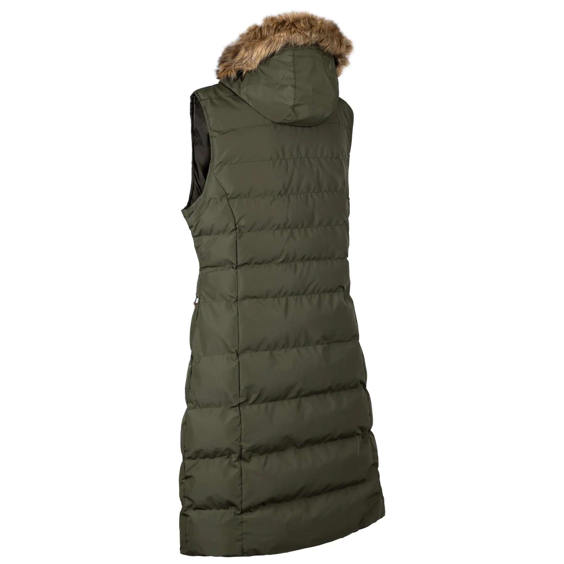 Trespass Audrey Long Gilet Sleeveless Quilted Hooded Limited Edition Bodywarmer