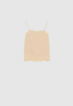 TULA - Sleeveless Silk Camisole in Vanilla