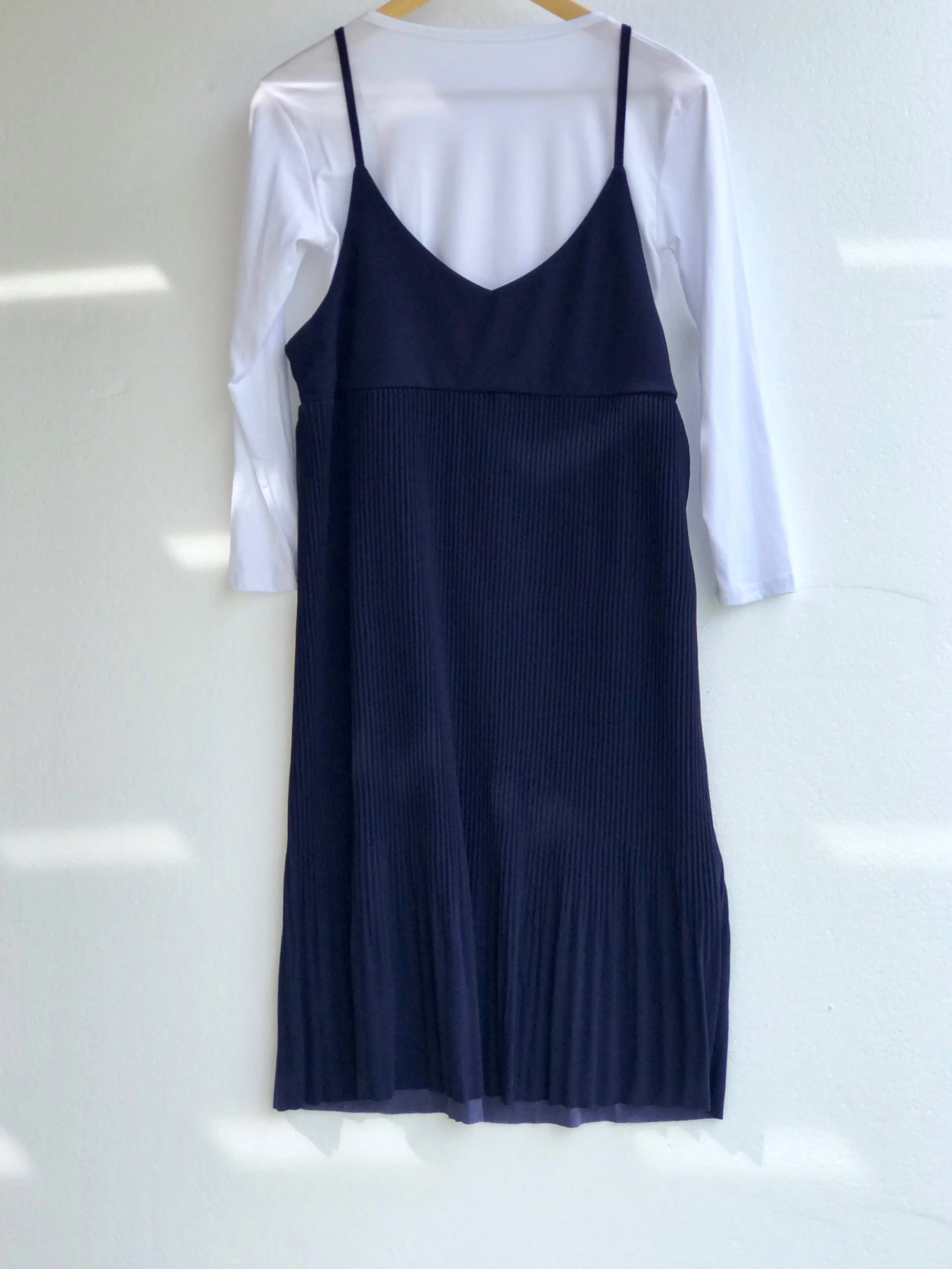 Two Piece Long Camisole - Navy