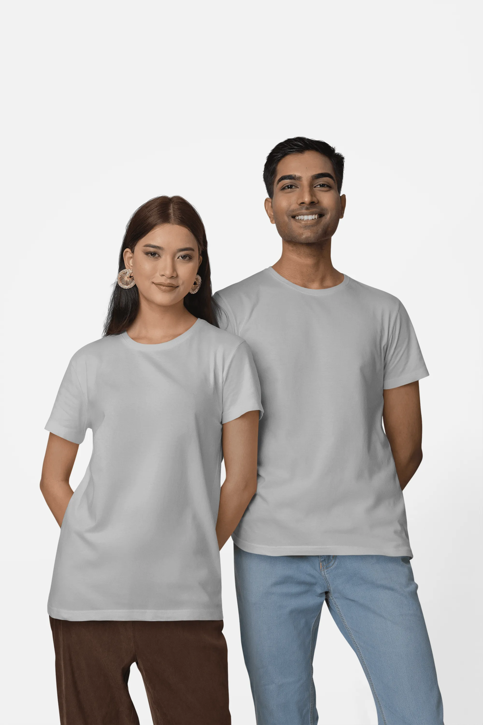 Unisex Regular Fit T-Shirt - 100% Cotton, Bio-Washed (Steel Grey)