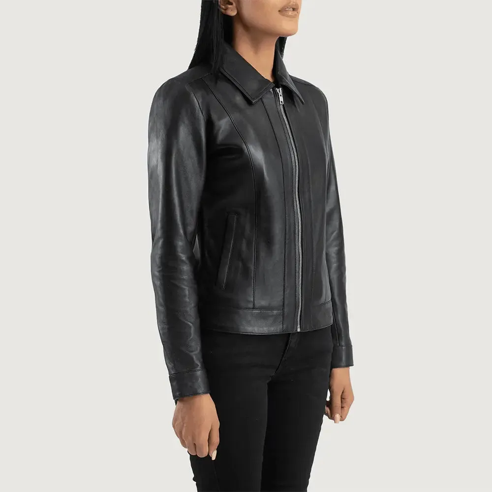 Velo Classic Collar Leather Jacket