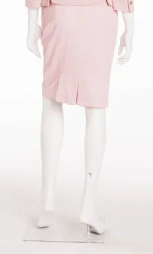 Versace - Pink Button Up Pencil Skirt - IT 40