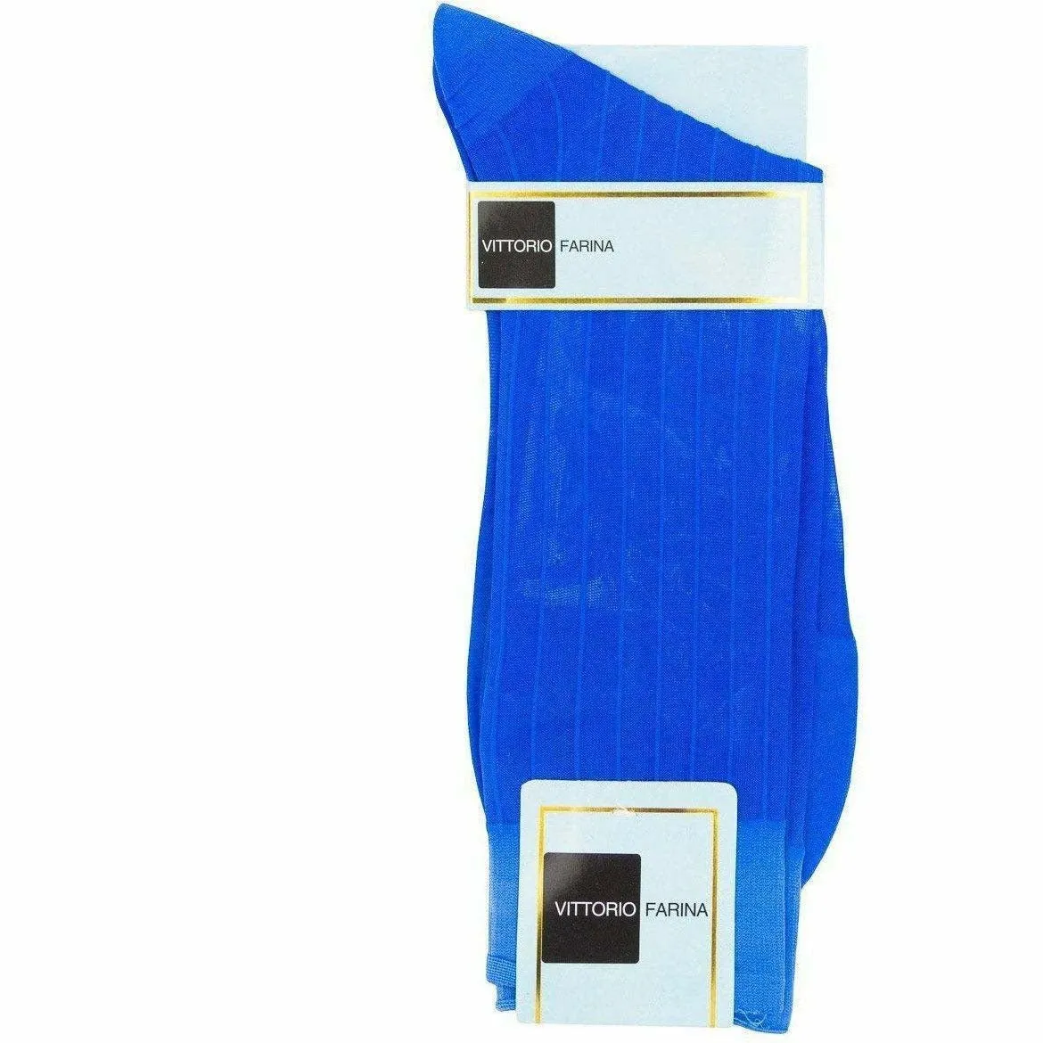 Vittorio Farina Men's Ribbed Shear Nylon Anklet Dress Socks