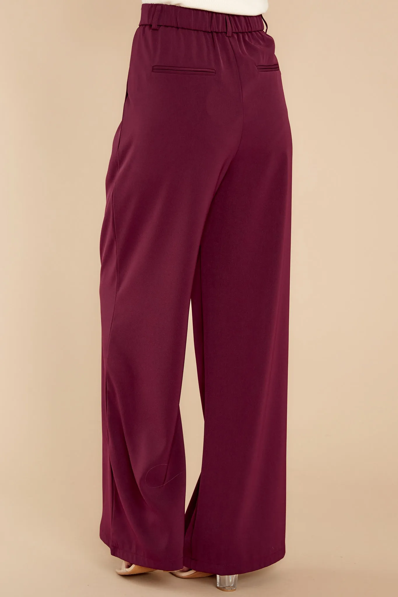 Walk By Me Merlot Pants