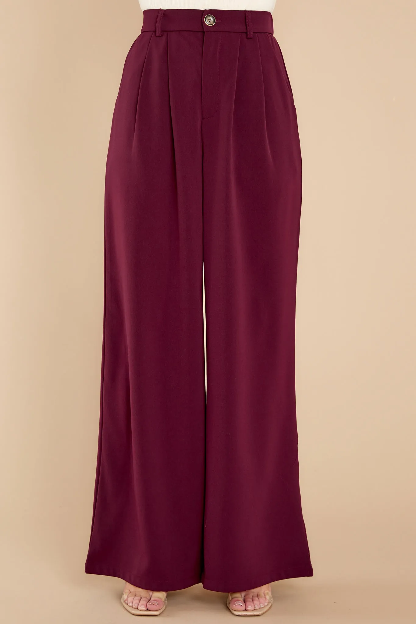 Walk By Me Merlot Pants