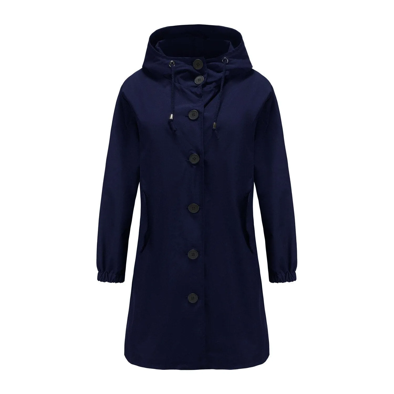 Waterproof Hooded Long Trench Coat