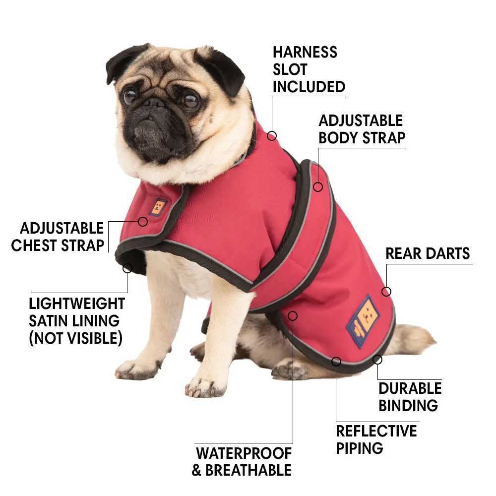 Waterproof Shower Lightweight Pug / Frenchie Dog Coat