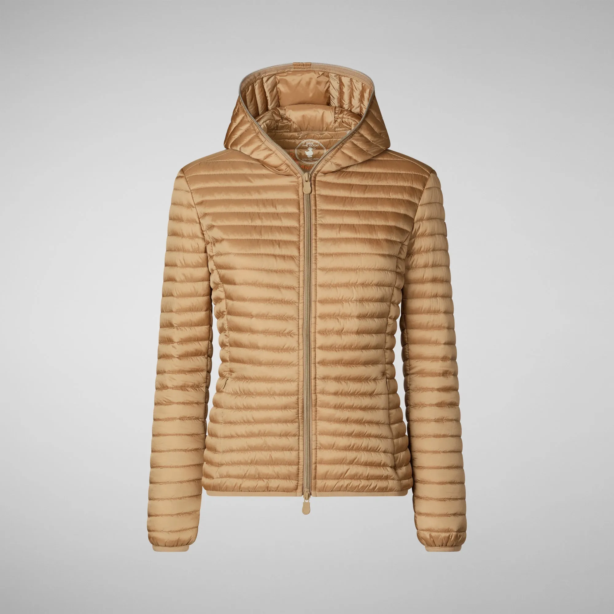 Women's Alexis Hooded Puffer Jacket in Biscuit Beige