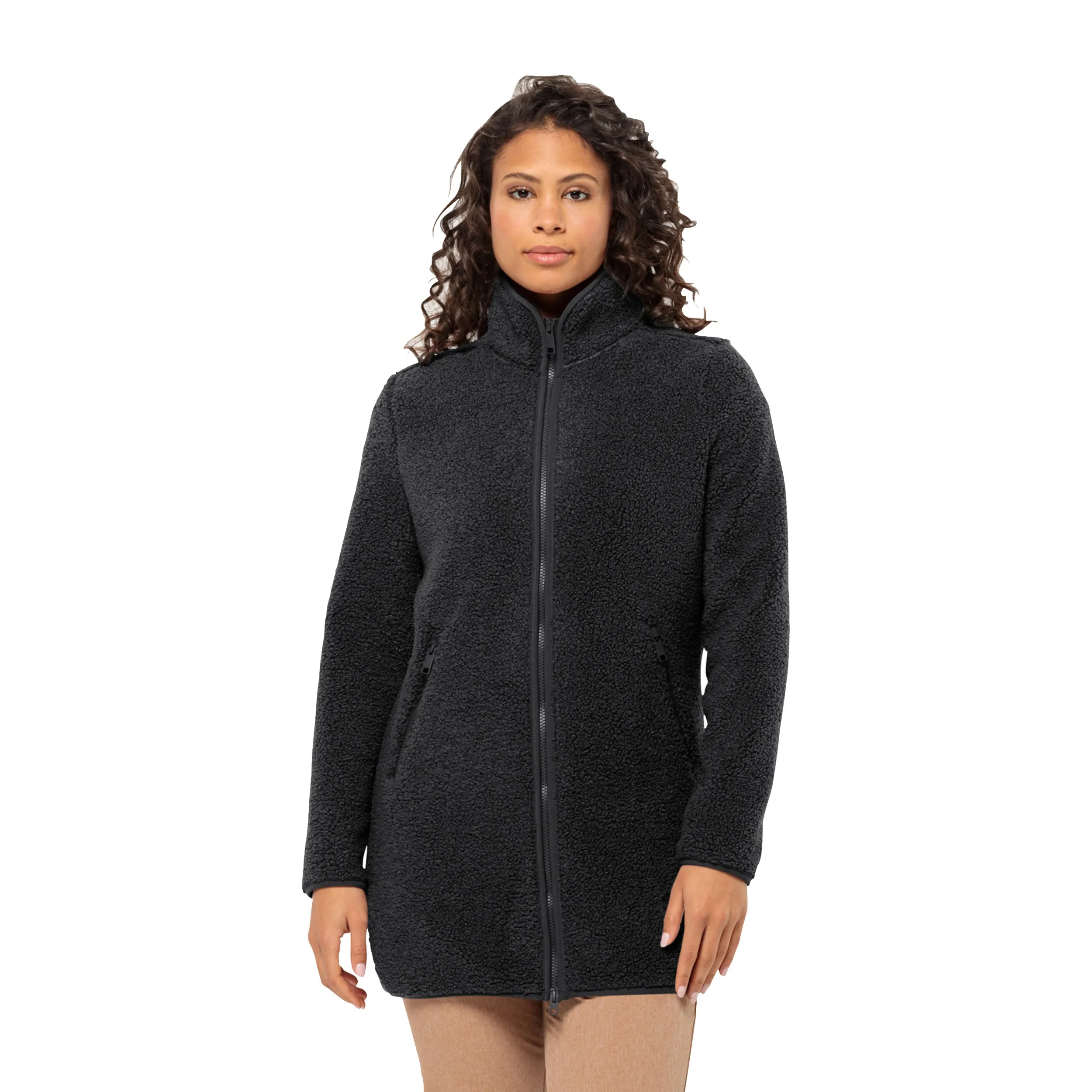 Women's High Curl Full-Zip Fleece Coat