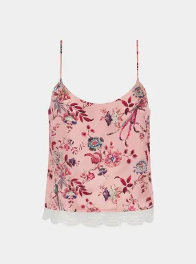 Women's Silk Camisole Top Made With Liberty Fabric JANNAH