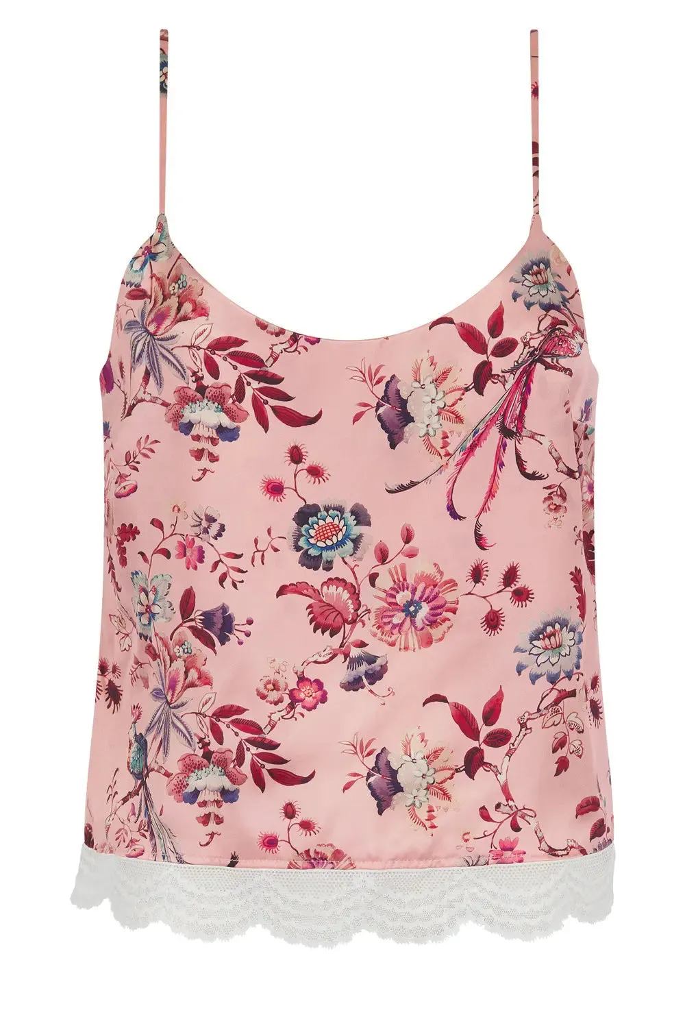 Women's Silk Camisole Top Made With Liberty Fabric JANNAH